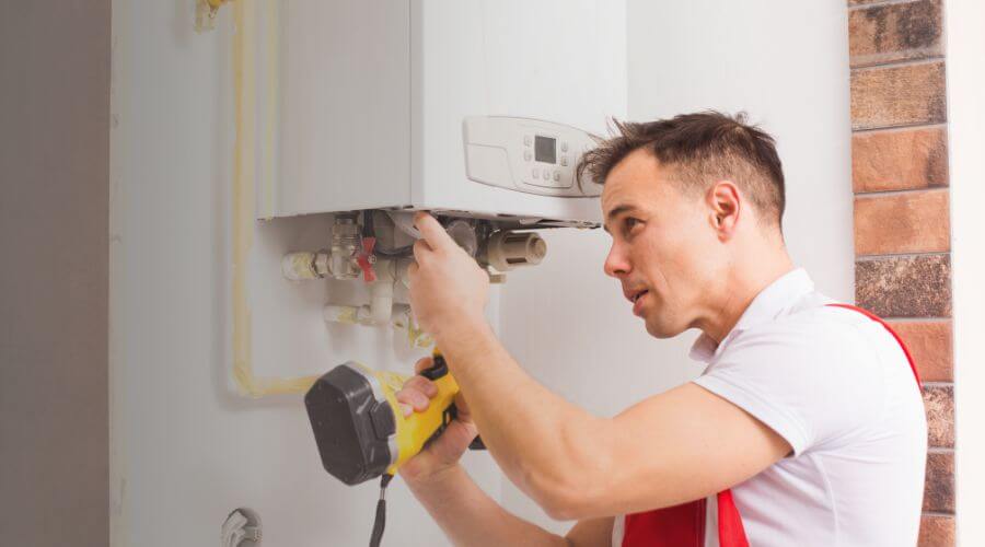 Local tankless water heater installation in Granby, MA